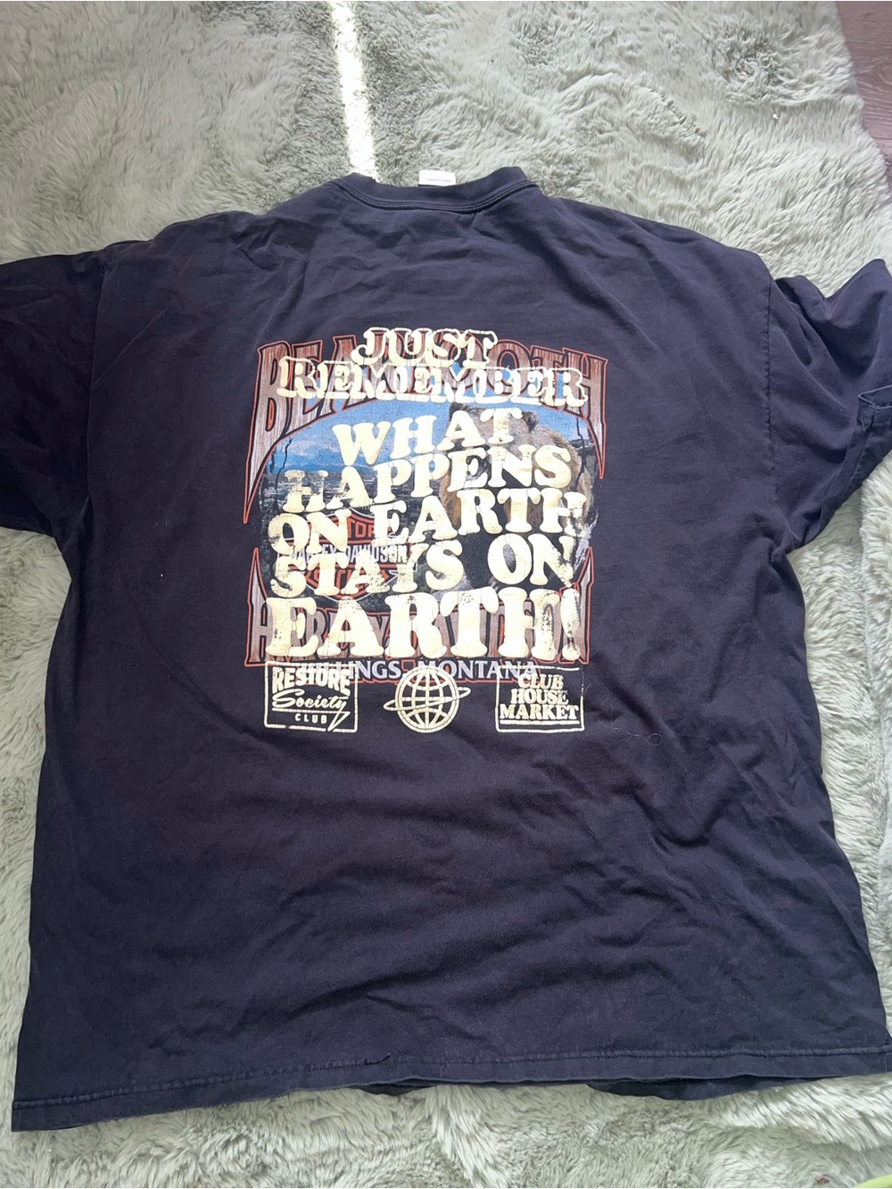 Harley-Davidson Black Graphic Tee with Multicolor Back Print